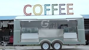 Carritos de Hot Dogs Populares en Venta, Remolque de Comida de Acero Inoxidable, Camión de Comida con Función de Cocina, Parrilla, Fregadero, Camiones de Comida Rápida - Product Image 2