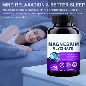 नीम मैग्नीशियम ग्लाइकेनेट निजी लेबल वयस्क खेल पूरक नींद के लिए 400 मिलीग्राम 500 मिलीग्राम कैप्सूल - Product Image 2