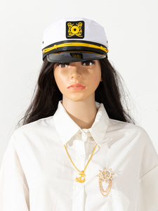 New <strong>Idea</strong> for Bride <strong>Party</strong> White Yacht Captain Sailor <strong>Hat</strong> for Bride-to-Be Halloween Christmas Easter Graduation New Year Candies - Product Image 5