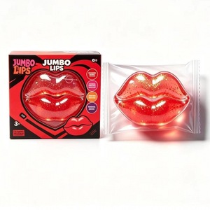 Grandes lèvres rouges, jouet à presser en forme de lèvres rouges sexy, jouet anti-stress simulant le sucre de malt - Product Image 2