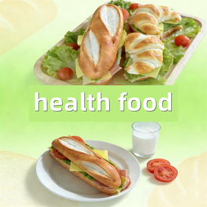 Cute Plastic Faux Food Sandwich Toast Bread French Baguette Croissant Cheese Slice Mozzarella Eco-Friendly Breakfast Lunch - Product Image 3