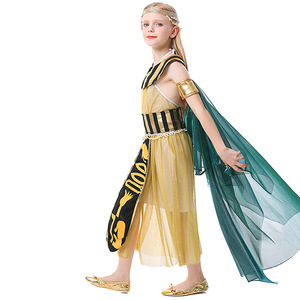 Disfraz de Halloween para Niñas, Disfraz de Faraón Egipcio Cleopatra, Vestido de Poliéster para Actuaciones y Bailes - Product Image 2