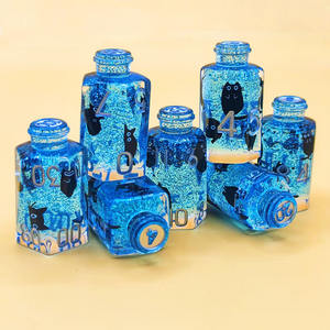 Botella de Poción de Resina con Forma de Gato para D&D, Dados de Juego de Rol TRPG, Dados de Veinte Caras con Esquinas Redondeadas para Juegos de Mesa COC - Product Image 2