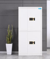 Armoire de rangement électronique moderne en métal avec mot de passe, 2 tiroirs, durable et écologique, grande capacité pour chambre à coucher