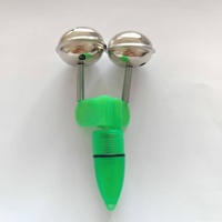 Grand alarme sonore en cuivre pour la pêche de nuit, avec anneau de couleur pour canne de pêche en mer et lampe de pêche nocturne pour canne à lancer