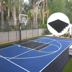 Wanhe — carrelage d'intérieur et d'extérieur de 25x25cm, Module PP de haute qualité, pour le Basketball, le Futsal, une cour de Tennis