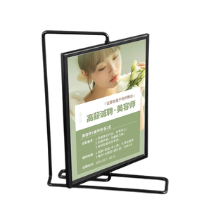 Bán Hàng Trực Tiếp Thép Không Gỉ Máy Tính Để Bàn Cơ Sở Khe Cắm Cửa Hàng Quà Tặng Hiển Thị Thiệp Chúc Mừng Hiển Thị Đứng - Product Image 2