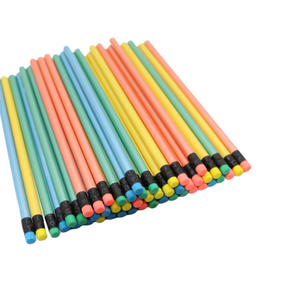Crayon en bois hexagonal coloré Groove HB avec gomme, papeterie mignonne pour enfants et étudiants, écriture, croquis, vente en gros, logo personnalisé - Product Image 3