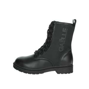 Bottines à lacets en cuir noir pour filles Gaelle Paris, bottines tendance - Product Image 1