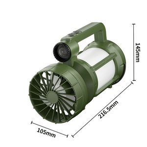Ultra-Long Life Rechargeable Camping Light <b>Solar</b> Outdoor Fan Multi-Functional Emergency Portable Light for Tent Battery <b>Powered</b> - Product Image 4