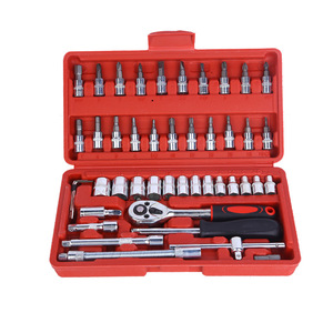 Xiaofei 46 Mảnh Thiết Lập <span class=keywords><strong>1</strong></span>/4 Vuông Miệng Xe Sửa Chữa Kit Công Cụ Ổ Cắm Cờ Lê Kết Hợp Phần Cứng Công Cụ - Product Image 2