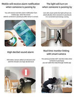 Détecteur de mouvement PIR ZigBee ZP01, contrôle intelligent via l'application Tuya, liaison intelligente, système d'alarme pour maison connectée, pour garage et hôtel