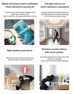 Détecteur de mouvement PIR ZigBee ZP01, capteur humain, contrôle via l'application Tuya Smart Life, liaison intelligente, système d'alarme pour maison connectée - Product Image 6
