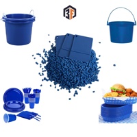 Mélange maître bleu PE pour bouteilles d'huile moteur en plastique, haute performance, forte force de coloration, de la marque Belief Manufacturing