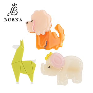 Buena originalità carine Clip per capelli per cuccioli di elefante vari colori con Splicing in acetato Design per ragazze pinza per capelli per bambini - Product Image 1