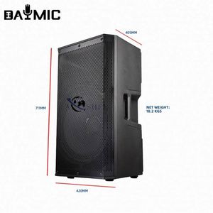 Nouveau produit, haut-parleur à large bande de fréquences en plastique de 15 pouces, module d'amplification intégré, haut-parleur actif audio 1000W classe D pour KTV, fête - Product Image 3