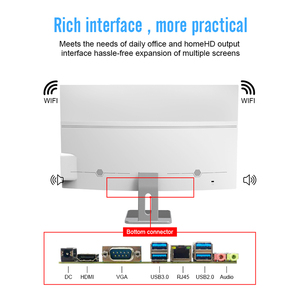 21.5 ''23.8' 'Monoblock Kinh Doanh Gamer Máy Tính Để Bàn Máy Tính Core I3 I5 I7 AIO Sử Dụng Barebone Tất Cả Trong Một PC HD Giao Diện Văn Phòng Chơi Game - Product Image 2