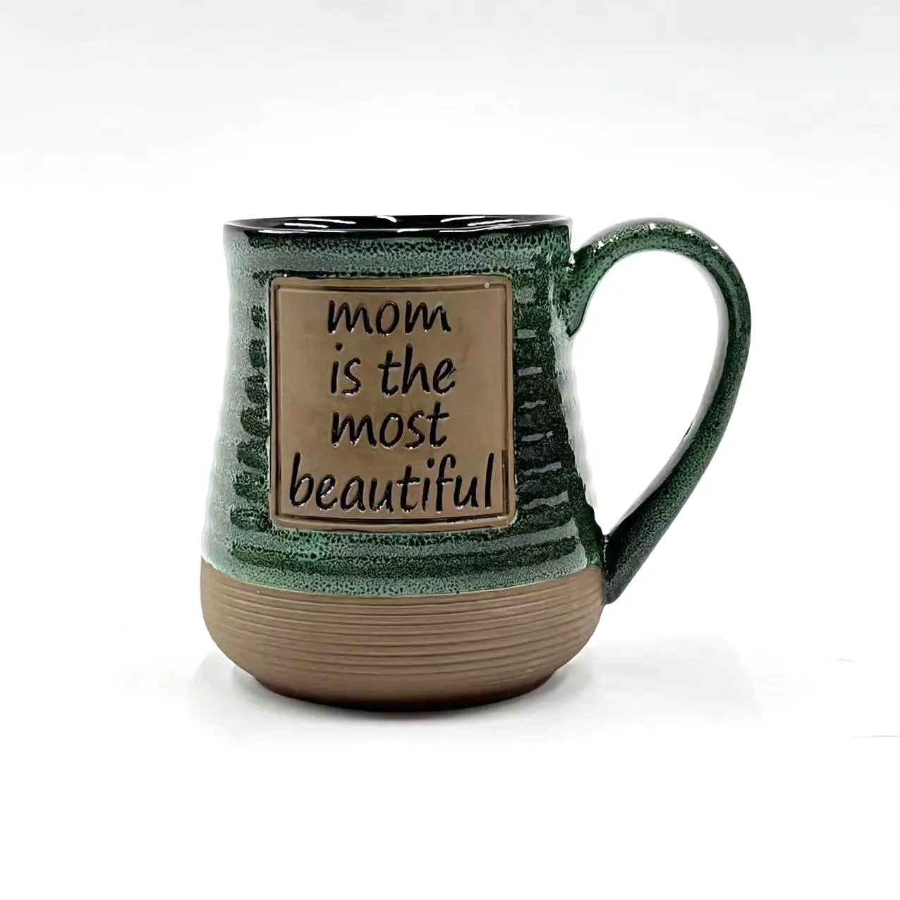 En gros la main café poterie tasse en céramique avec logo personnalisé