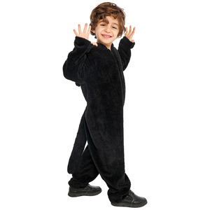 Black <b>Cat</b> Costume For Kids Halloween Performance Cosplay Costume Breathable Polyester Fiber Childrens Stage Wear - Product Image 3