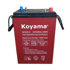 Batería AGM de ciclo profundo de alta capacidad <span class=keywords><strong>6V</strong></span> 420Ah para uso pesado Ácido de plomo de larga duración con rejillas gruesas 380Ah 330Ah <span class=keywords><strong>250Ah</strong></span> - Product Image 2
