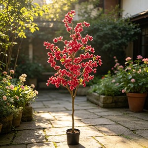 Real Touch Artificial Bougainvillea <b>Trellis</b>, Large Pink/Purple Flowers Climbing Plant, Wedding Arch Backdrop Party Hanging - Product Image 5