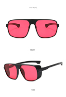 Lunettes de soleil de luxe sexy pour femmes et hommes, lunettes de soleil tendance, UV400, carrées, surdimensionnées, dernières tendances