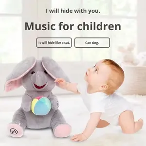 Mignon Peek-a-boo Réaliste Secouant Chat Jouet Apaisant Infant Bébé En <span class=keywords><strong>Peluche</strong></span> avec Musique Soulagement Du Stress Caractéristique Techniques Lavées - Product Image 4