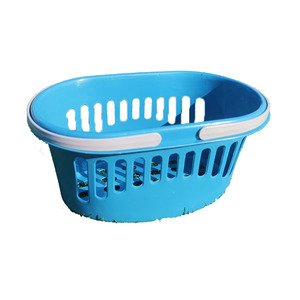 ตะกร้าเก็บของพลาสติกทรงรีพร้อมหูจับหลากสีสำหรับห้องน้ำและเก็บผลไม้ - Product Image 5