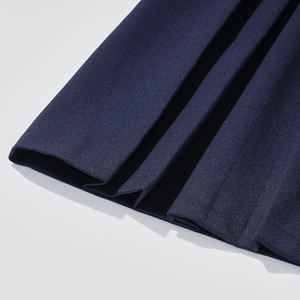 Falda de uniforme escolar plisada para niñas-Media Falda corta azul marino estilo Academia Británica para estudiantes de primaria y secundaria - Product Image 3