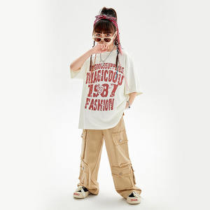 Combinaisons Hip-Hop amples pour enfants, vêtements de performance de danse Hip-Hop pour garçons, tenues de mode pour spectacles - Product Image 4