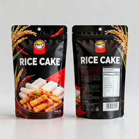 Sacs Doypack personnalisés à fermeture éclair refermable pour emballage de gâteaux de riz, haute barrière