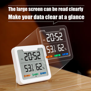 <span class=keywords><strong>Monitor</strong></span> plastik higrometer termo Digital dalam ruangan OEM & ODM didukung untuk penggunaan rumah suhu dan kelembaban ruangan - Product Image 3