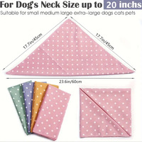 Bandana ajustable triangulaire doux et personnalisable pour chien et chat, accessoire de collier pour toutes les saisons, idéal pour Pâques et anniversaires