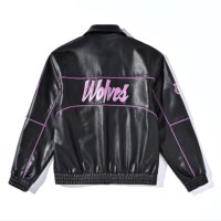 Veste zippée unisexe en cuir PU imperméable et coupe-vent, style moderne, mode urbaine, vêtement d'extérieur décontracté pour les commandes en gros en UE et aux États-Unis