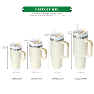 Bouteille Thermos Isotherme en Acier Inoxydable Personnalisable avec Logo, 20oz, 30oz, 40oz, Violette, avec Poignée, Isolation Sous Vide 6-12 Heures - Product Image 3