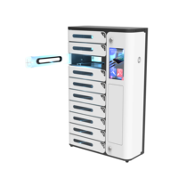 Y2 Power AMI 10 Baies - Casier de recharge pour téléphones portables - Station de recharge rapide PD 20W - Armoire de stockage sécurisée avec écran tactile