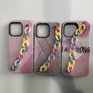 สร้อยข้อมือหรูหรากันกระแทกสายโซ่สายคล้องข้อมือเคสโทรศัพท์มือถือสำหรับ <span class=keywords><strong>Iphone</strong></span> 13 12 <span class=keywords><strong>11</strong></span> Pro Cover - Product Image 5