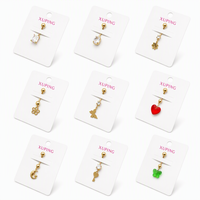 XUPING Sieraden Trendy 14K Goudkleurig Verguld RVS Navelringen Kubieke Zirkonia Ster/Aardbei/Hart/Vlinder