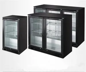Bottle drink water display cooler / Under Counter Beer Glass Showcase fridge for Bar