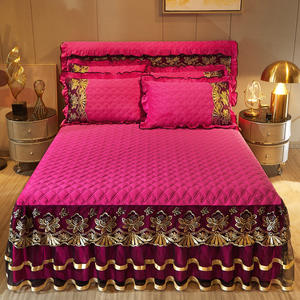 Conjunto <span class=keywords><strong>de</strong></span> faldas <span class=keywords><strong>de</strong></span> <span class=keywords><strong>cama</strong></span> <span class=keywords><strong>de</strong></span> encaje <span class=keywords><strong>de</strong></span> invierno europeo, colcha tamaño King, fundas <span class=keywords><strong>de</strong></span> <span class=keywords><strong>cama</strong></span> <span class=keywords><strong>para</strong></span> el hogar con funda <span class=keywords><strong>de</strong></span> almohada, falda <span class=keywords><strong>de</strong></span> ropa <span class=keywords><strong>de</strong></span> <span class=keywords><strong>cama</strong></span> Fittede, Hotel Home - Product Image 4