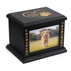 Vendita calda di grandi dimensioni in legno Pet Memorial urne funebri cremazione ceneri ricordo con cornice per cane e gatto ceneri - Product Image 4