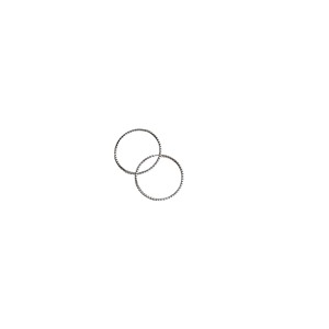 Anillo de doble capa de plata de ley Yinruitai S925 para mujer, anillo sencillo para el dedo mindero, regalo de joyería. - Product Image 5