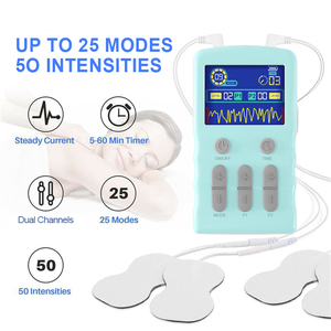 เครื่องกระตุ้นกล้ามเนื้อ TENS/EMS แบบสองช่องสัญญาณ 25 โหมด พร้อมแผ่นแปะ 10 ชิ้น - Product Image 4