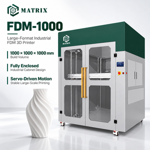 Grande imprimante 3D FDM avec nivellement automatique, volume d'impression 1000x1000x1000mm, pour accessoires d'exposition, modèles de présentation, fabrication sur mesure - Product Image 1