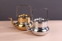 Bouilloire à eau moderne en acier inoxydable, écologique, avec poignée anti-chaleur, filtre, compatible induction, passe au lave-vaisselle, pour la maison
