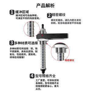 Buse d'aspiration haute puissance SMC M18-L123-L80ZPT-06BNJ10-B5, raccord pneumatique à ventouse - Product Image 3