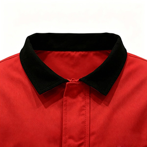Ensemble de costume de <span class=keywords><strong>pompier</strong></span>, uniforme de <span class=keywords><strong>pompier</strong></span> 2 pièces avec bandes réfléchissantes, veste et pantalon rouges pour Halloween - Product Image 6