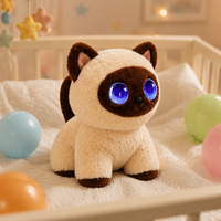 Jouet en peluche longue pour l'éveil précoce, avec enregistrement vocal et fonction d'imitation, compagnon de lit pour l'apprentissage des langues, 20 cm, pour seniors
