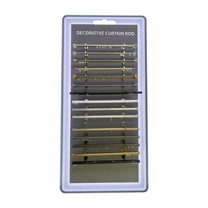 Modern <b>Single</b> Steel Decorative Pole Durable <b>Curtain</b> Rod Wall Brackets for Living Room-Multi-Length Hot Sale Accessory Holder - Product Image 2