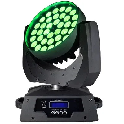 2023 Qixin hot selling 36pcs 18W RGBWAUV 6in1 LED Wash Zoom Moving Head light Stage Lights